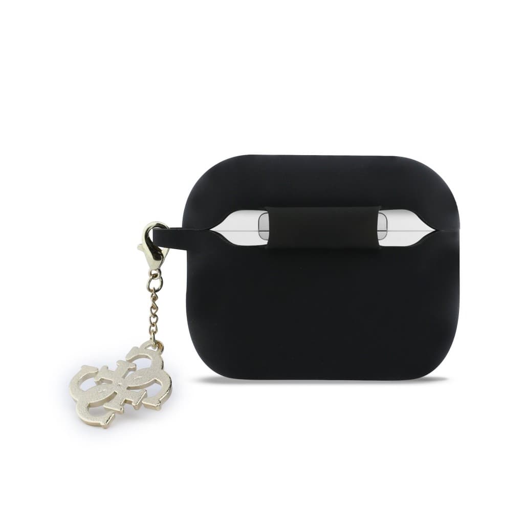Silikonové pouzdro Guess 4G Charm pro AirPods Pro 3 Black - náhled 3