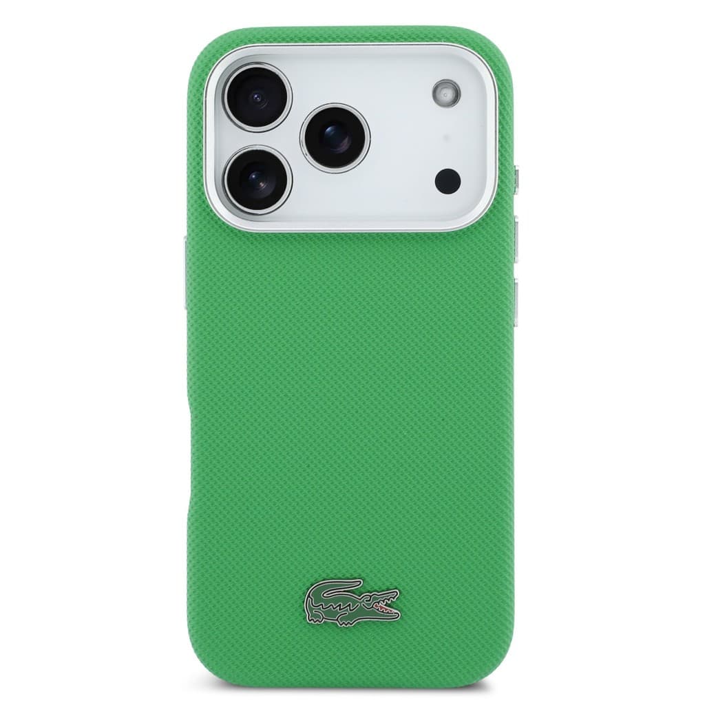 Zadní kryt Lacoste Iconic Petit Pique Metal Logo MagSafe pro iPhone 17 Pro Green - náhled 3