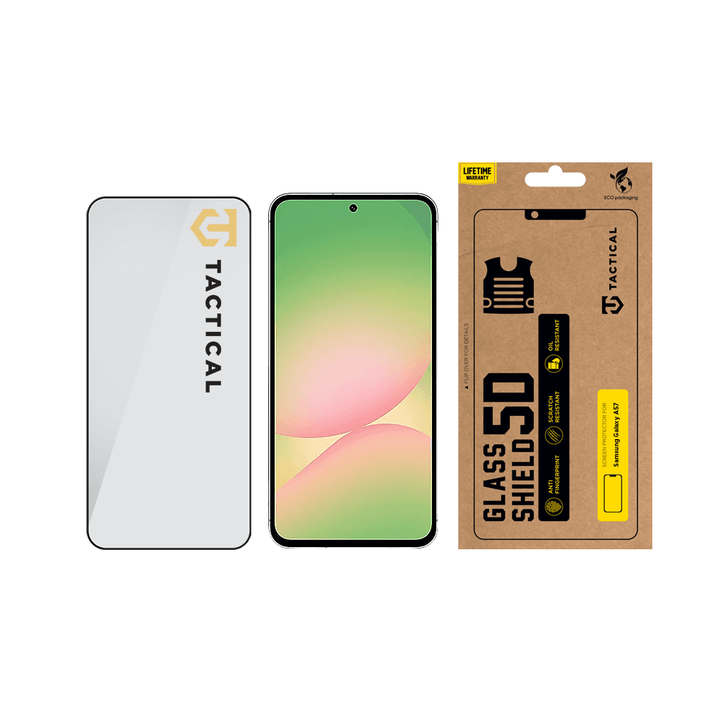 Tvrzené sklo Tactical Glass Shield 5D pro Samsung Galaxy A57 Black - náhled 3