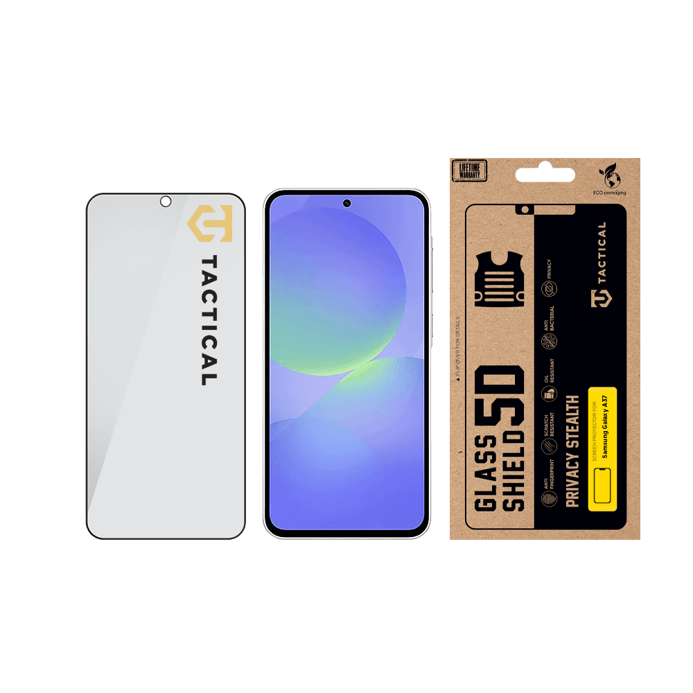 Tvrzené sklo Tactical Glass Shield Privacy Stealth 5D pro Samsung Galaxy A37 Black - náhled 3