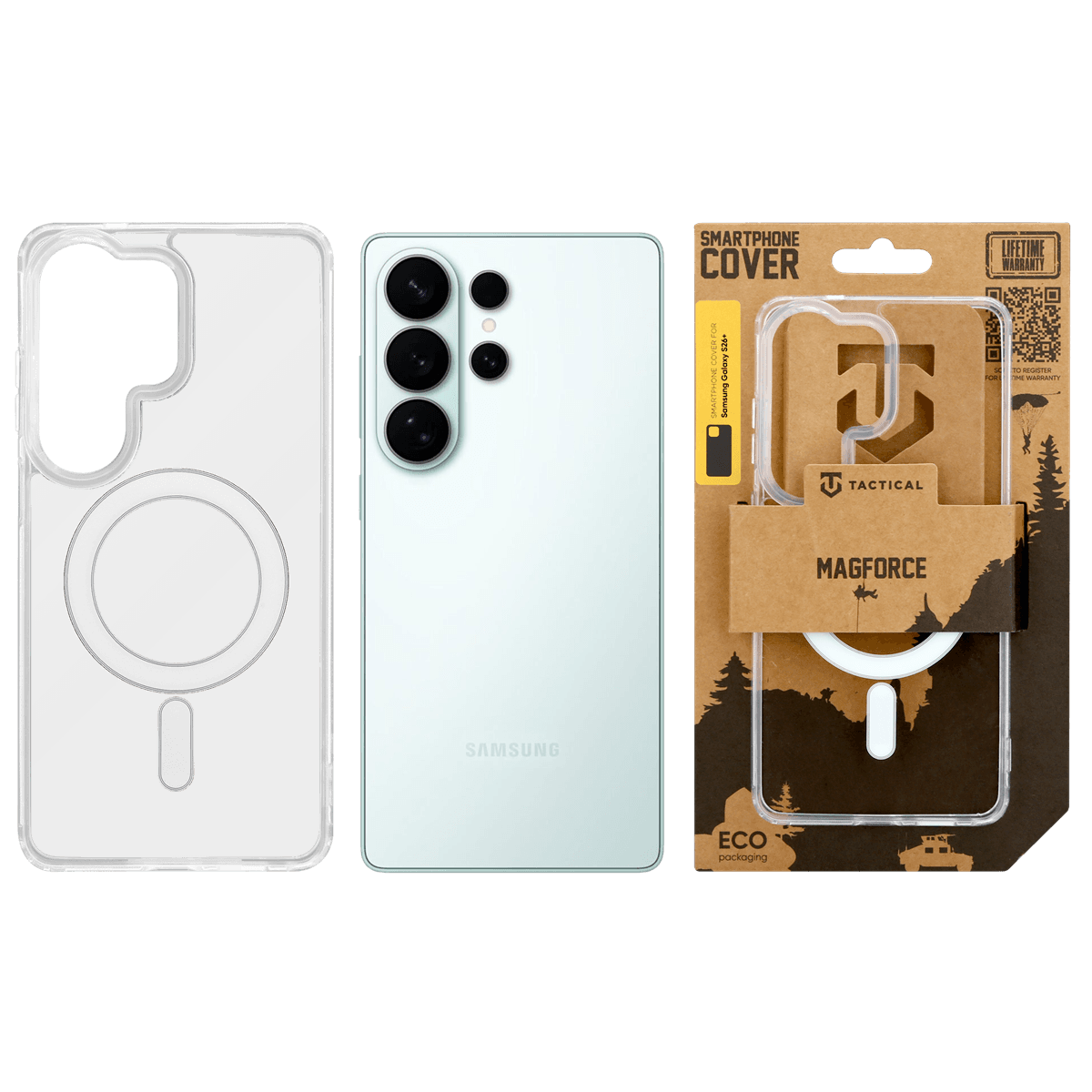 Zadní kryt Tactical MagForce pro Samsung Galaxy S26 Ultra Transparent - náhled 3