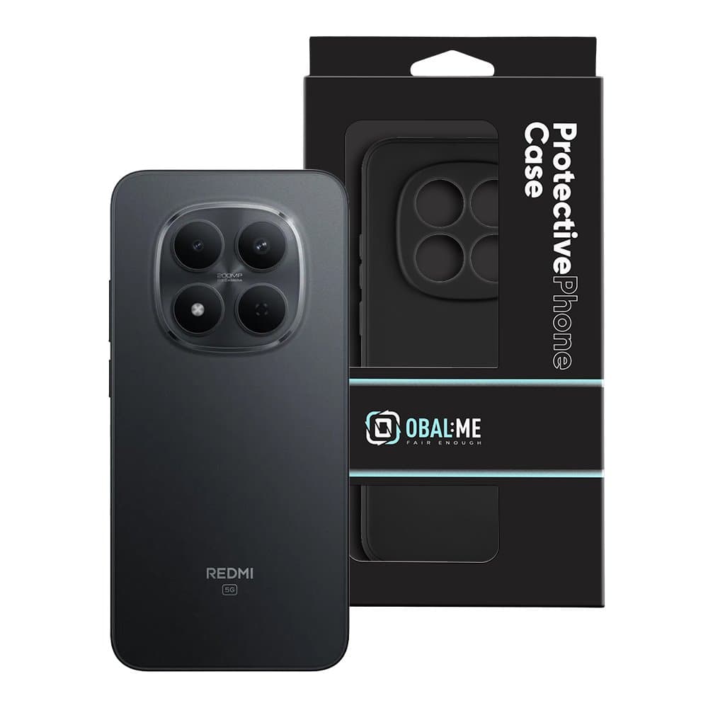 Kryt OBAL:ME Matte TPU pro Xiaomi Redmi Note 15 Pro 5G Black - náhled 3