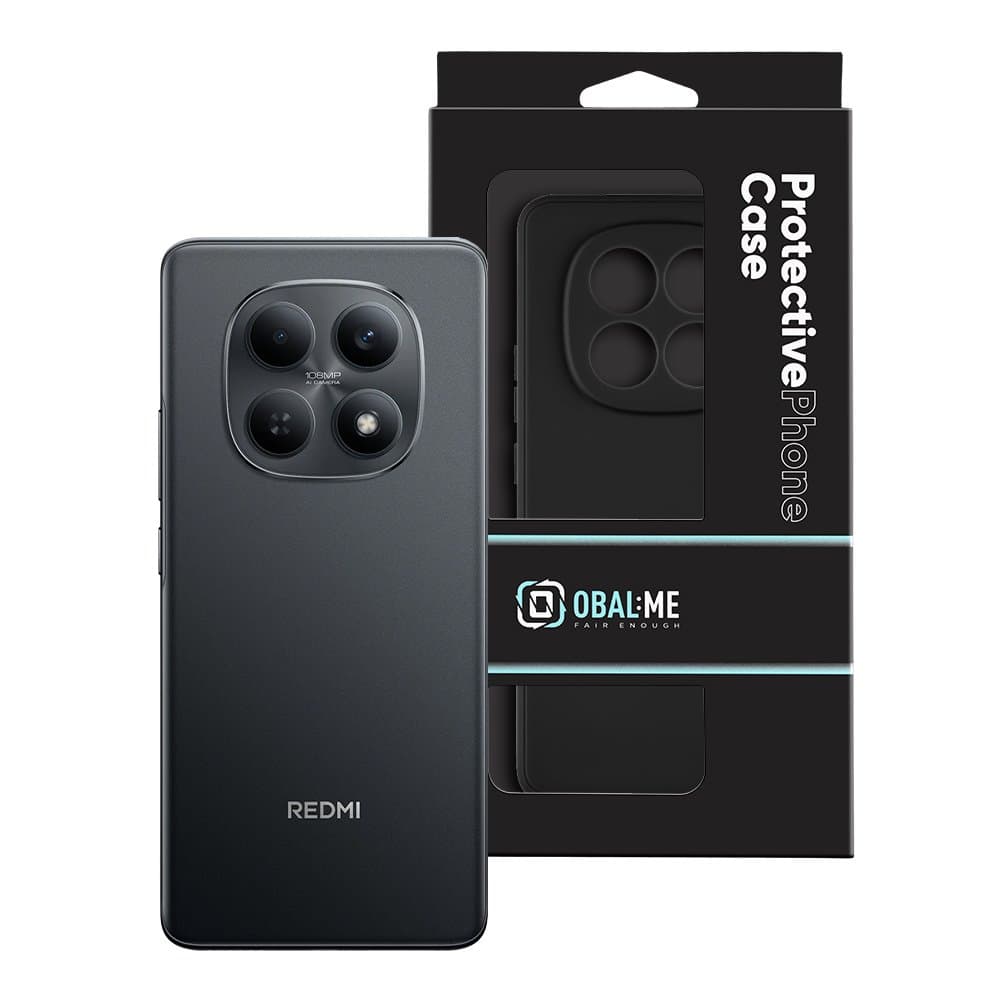 Kryt OBAL:ME Matte TPU pro Xiaomi Redmi Note 15 4G/5G/Poco M8 5G Black - náhled 3