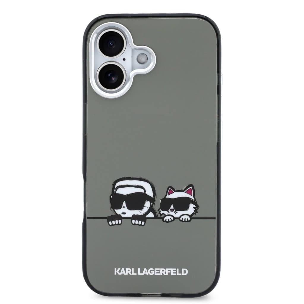 Zadní kryt Karl Lagerfeld IML K&amp;CH Heads Logo MagSafe pro iPhone 17 Black - náhled 3