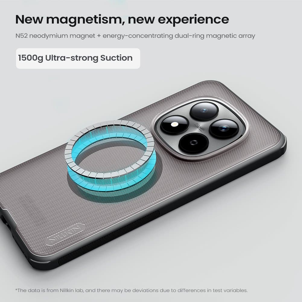 Zadní kryt Nillkin Super Frosted PRO Magnetic pro Xiaomi Redmi Note 15 Pro+ 5G Transparent Black - náhled 3