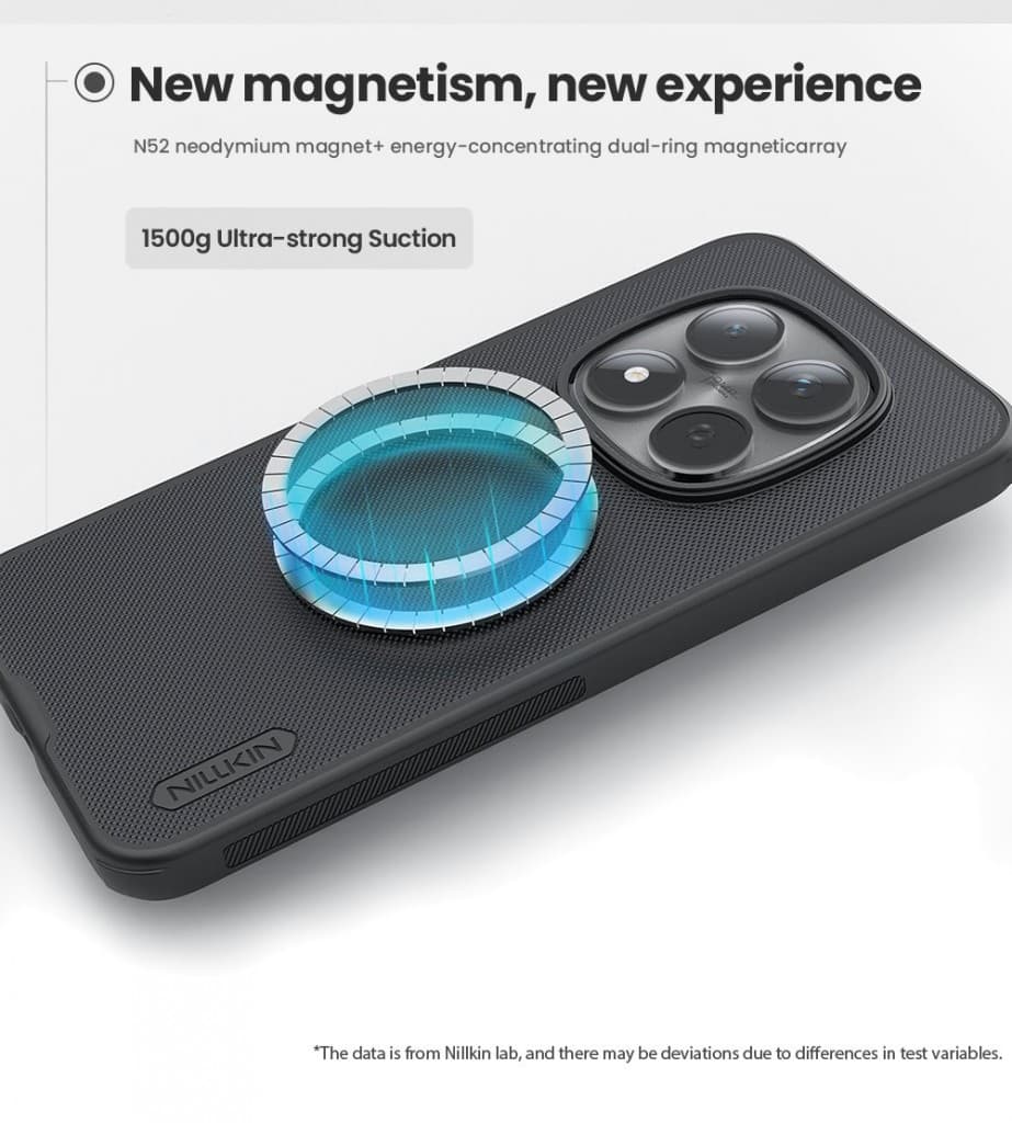 Zadní kryt Nillkin Super Frosted PRO Magnetic pro Xiaomi Redmi Note 15 Pro+ 5G Black - náhled 3