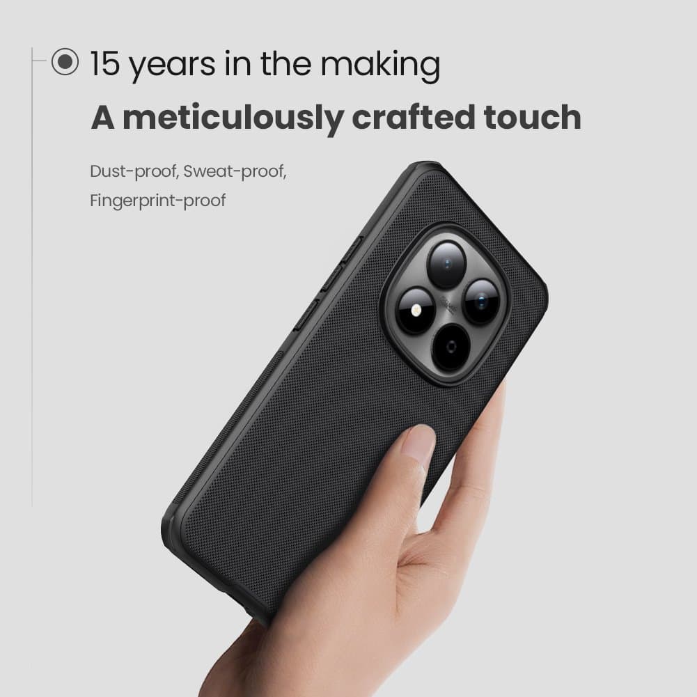 Zadní kryt Nillkin Super Frosted PRO pro Xiaomi Redmi Note 15 Pro+ 5G Black - náhled 3