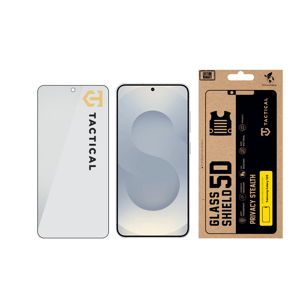 Tvrzené sklo Tactical Glass Shield Privacy Stealth 5D pro Samsung Galaxy S26 Black - náhled 3