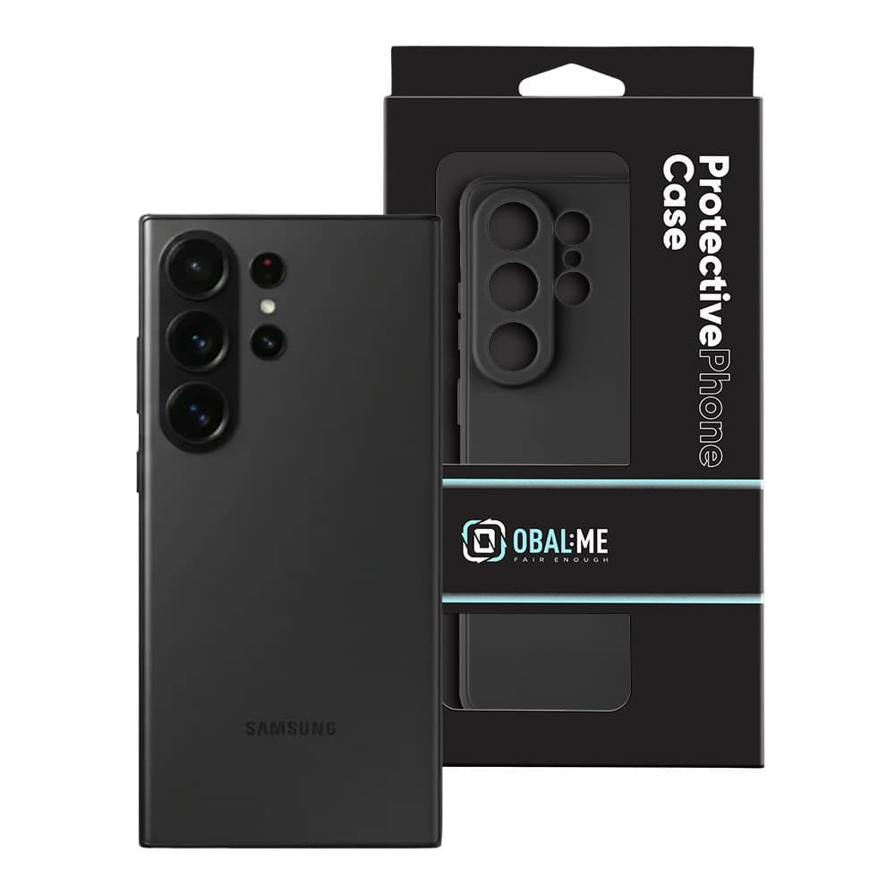 Kryt OBAL:ME Matte TPU pro Samsung Galaxy S26 Ultra Black - náhled 3