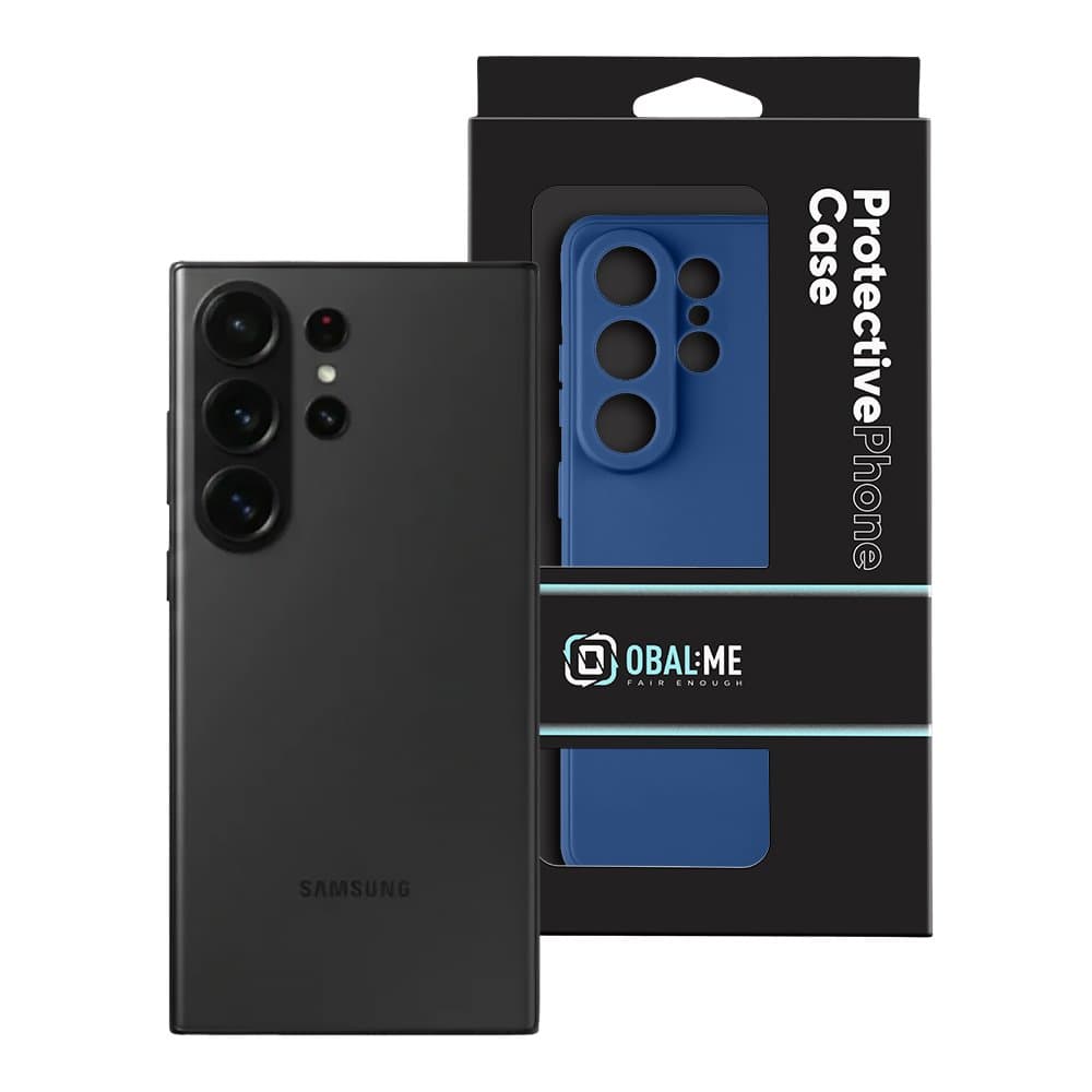 Kryt OBAL:ME Matte TPU pro Samsung Galaxy S26 Ultra Dark Blue - náhled 3