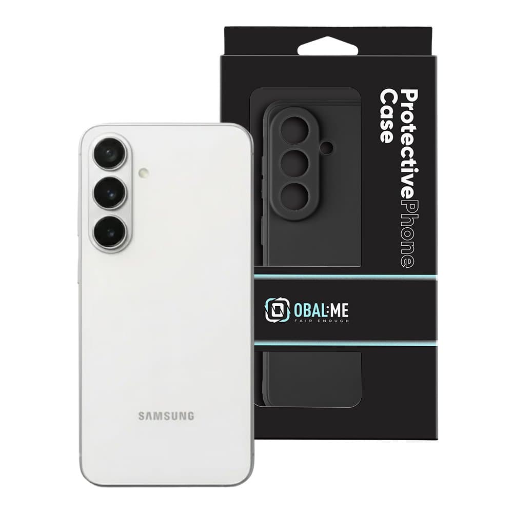 Kryt OBAL:ME Matte TPU pro Samsung Galaxy S26 Black - náhled 3