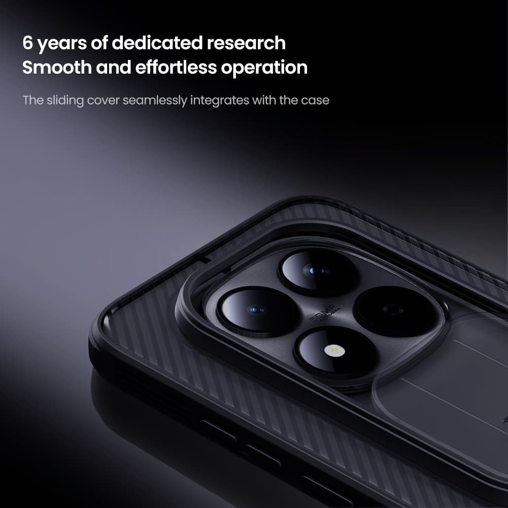 Zadní kryt Nillkin CamShield PRO pro Xiaomi Redmi Note 15 Pro 5G Transparent Black - náhled 3