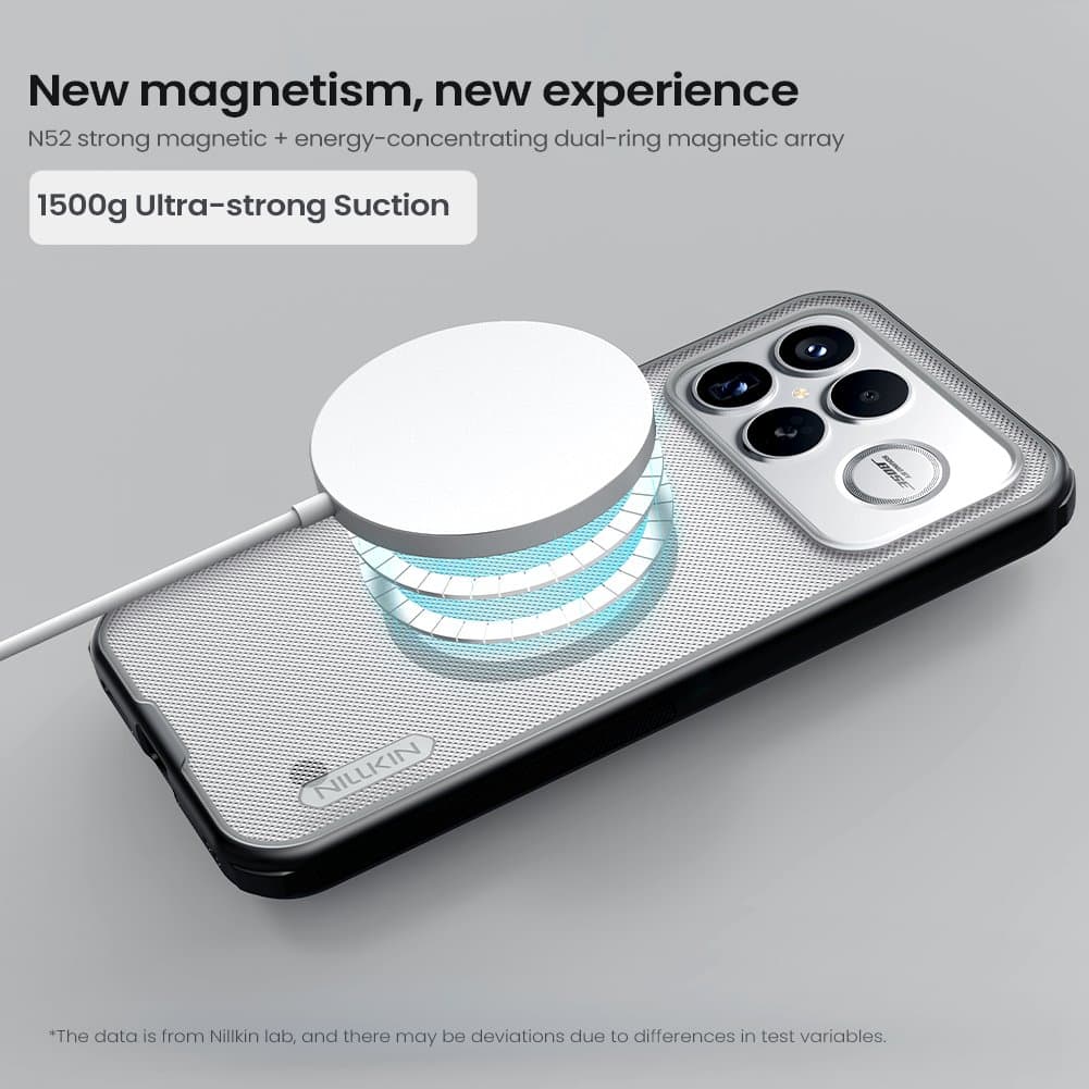 Zadní kryt Nillkin Super Frosted PRO Magnetic pro Poco F8 Ultra Transparent Black - náhled 3