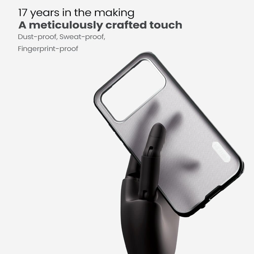 Zadní kryt Nillkin Super Frosted PRO pro Poco F8 Pro Transparent Black - náhled 3