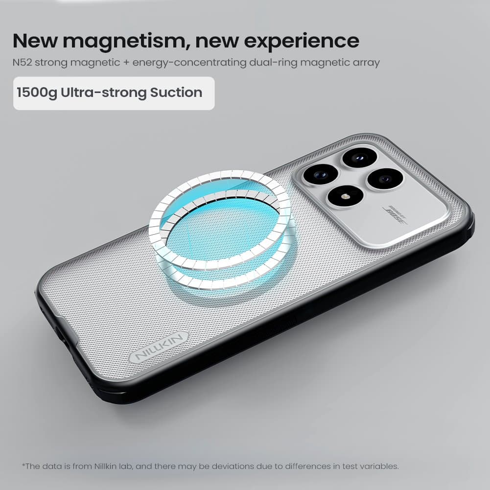 Zadní kryt Nillkin Super Frosted PRO Magnetic pro Poco F8 Pro Transparent Black - náhled 3