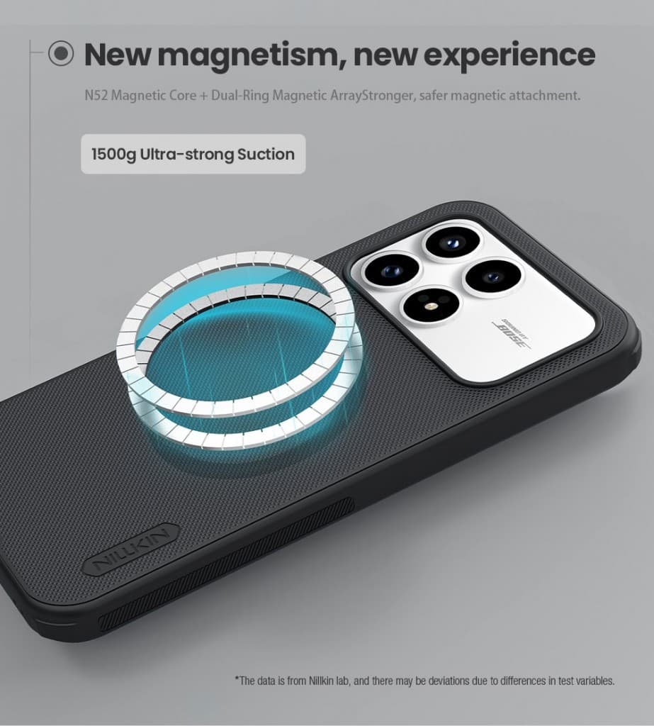 Zadní kryt Nillkin Super Frosted PRO Magnetic pro Poco F8 Pro Black - náhled 3