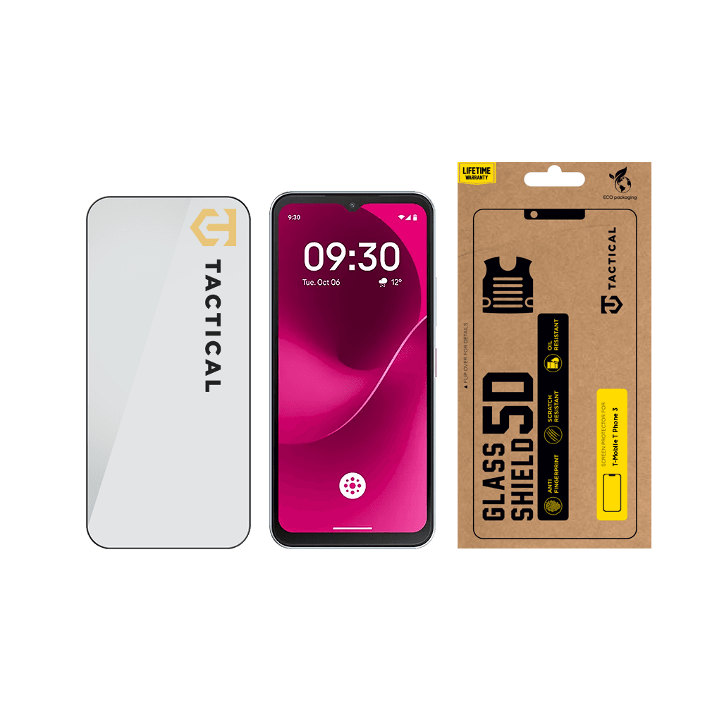 Tvrzené sklo Tactical Glass Shield 5D pro T-Mobile T Phone 3 Black - náhled 3