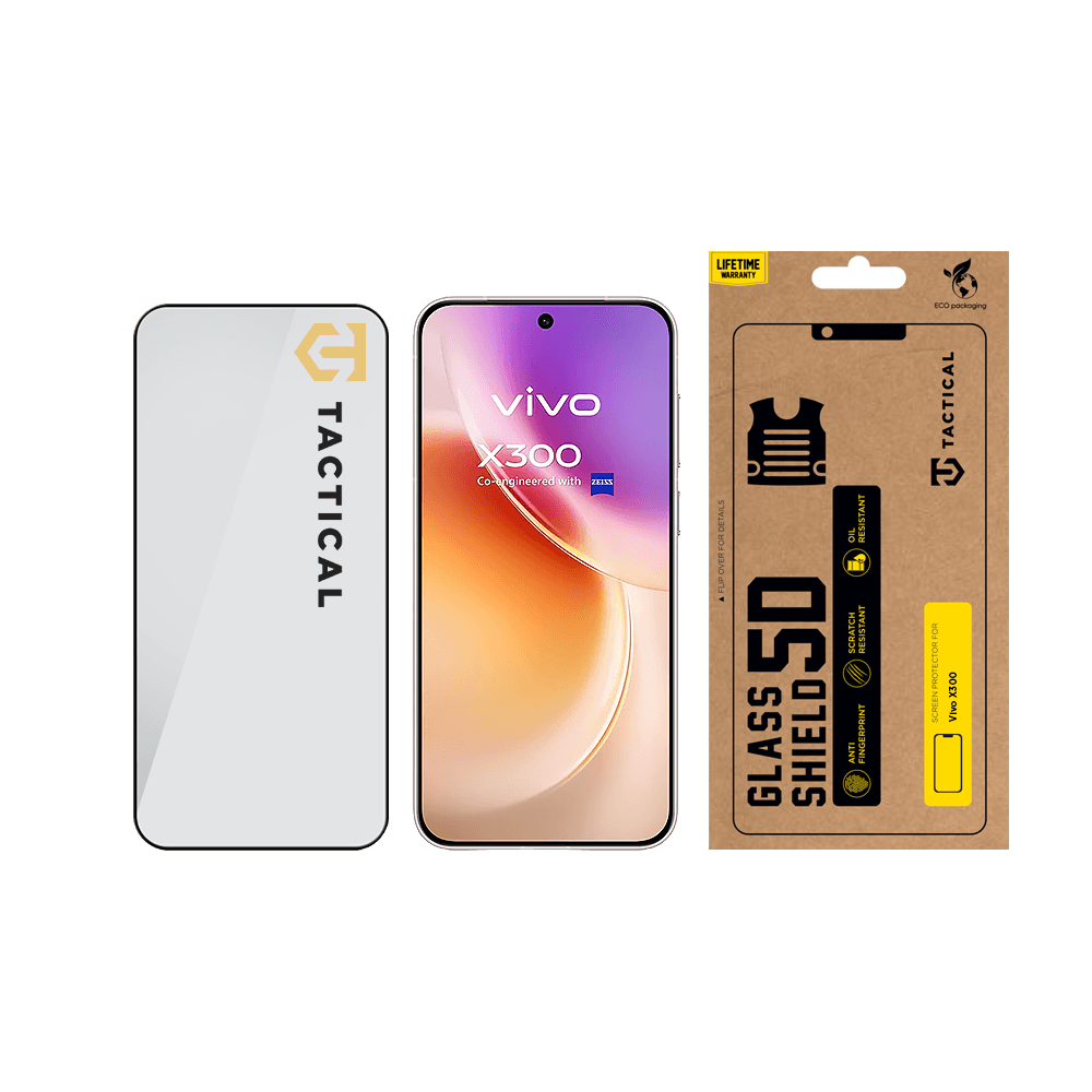 Tvrzené sklo Tactical Glass Shield 5D pro Vivo X300 Black - náhled 3