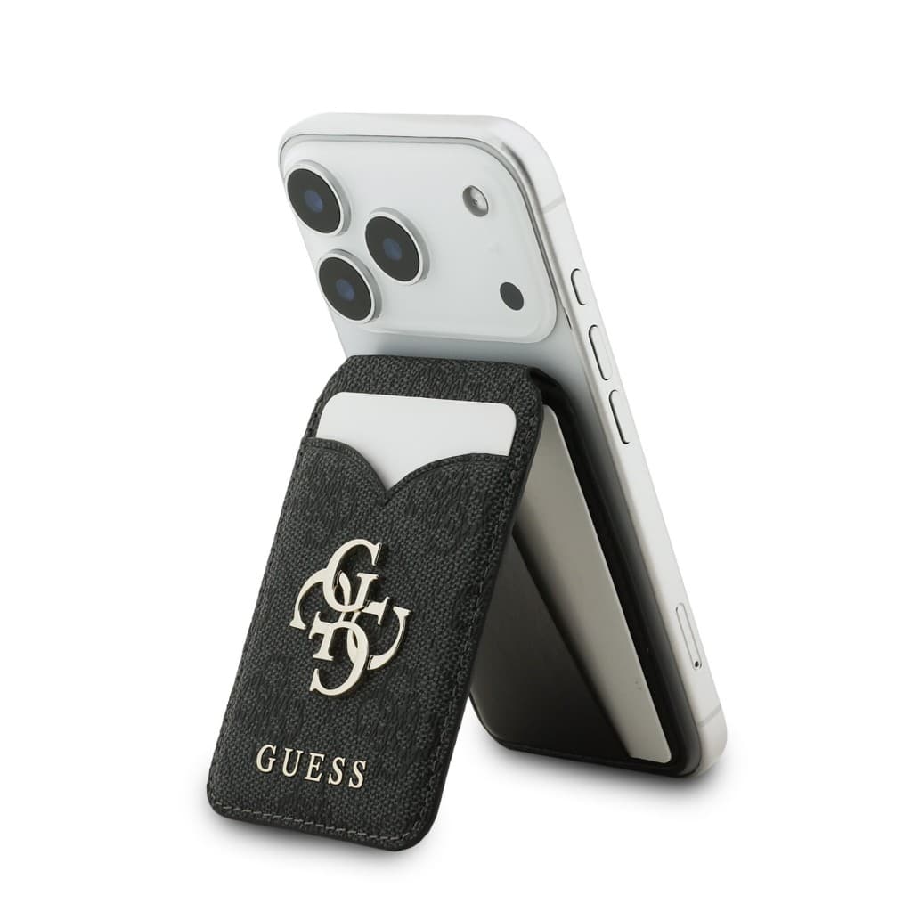 Peněženka se Stojanem Guess PU 4G Mirror MagSafe Cardslot Black - náhled 3