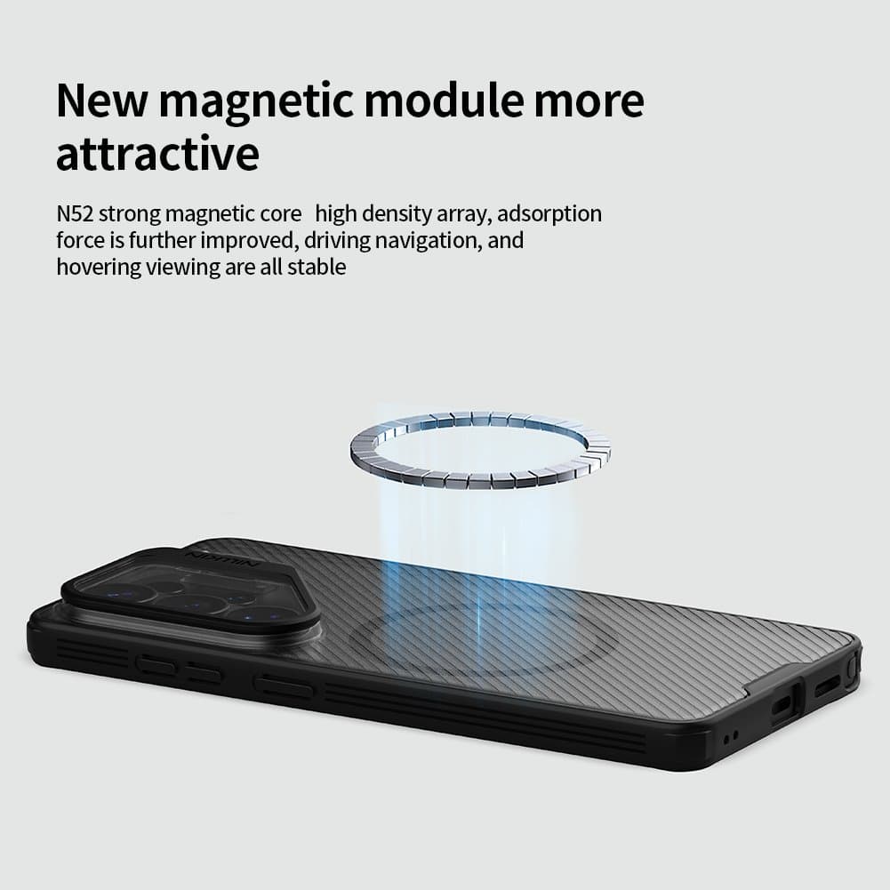 Zadní kryt Nillkin CamShield Prop Magnetic (Transparent Lens) pro Samsung Galaxy S26 Ultra Transparent Black - náhled 3