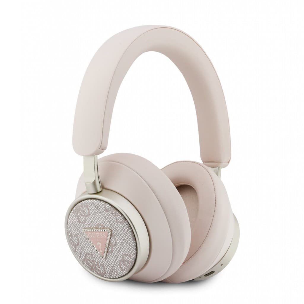 Bezdrátová Sluchátka Guess PU 4G Triangle Logo ENC Pink - náhled 3