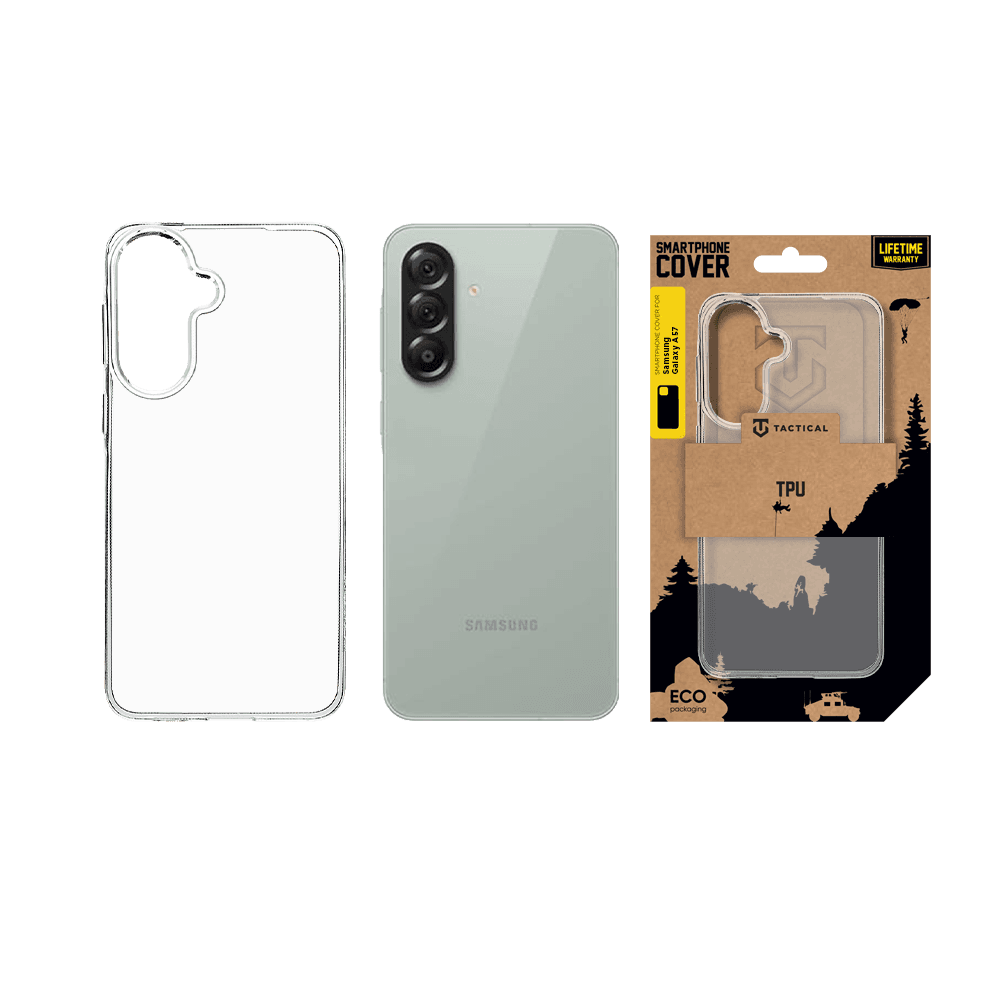 Zadní kryt Tactical TPU pro Samsung Galaxy A57 průhledný - náhled 3