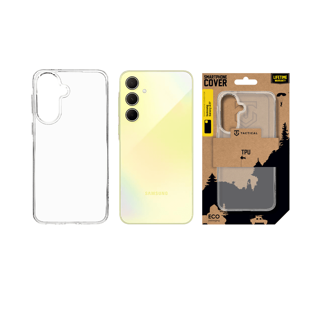 Zadní kryt Tactical TPU pro Samsung Galaxy A37 průhledný - náhled 3