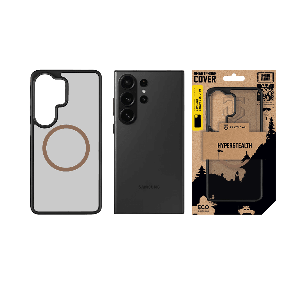Kryt Tactical MagForce Hyperstealth 2.0 pro Samsung Galaxy S26 Ultra Black/Moucha Moose - náhled 3