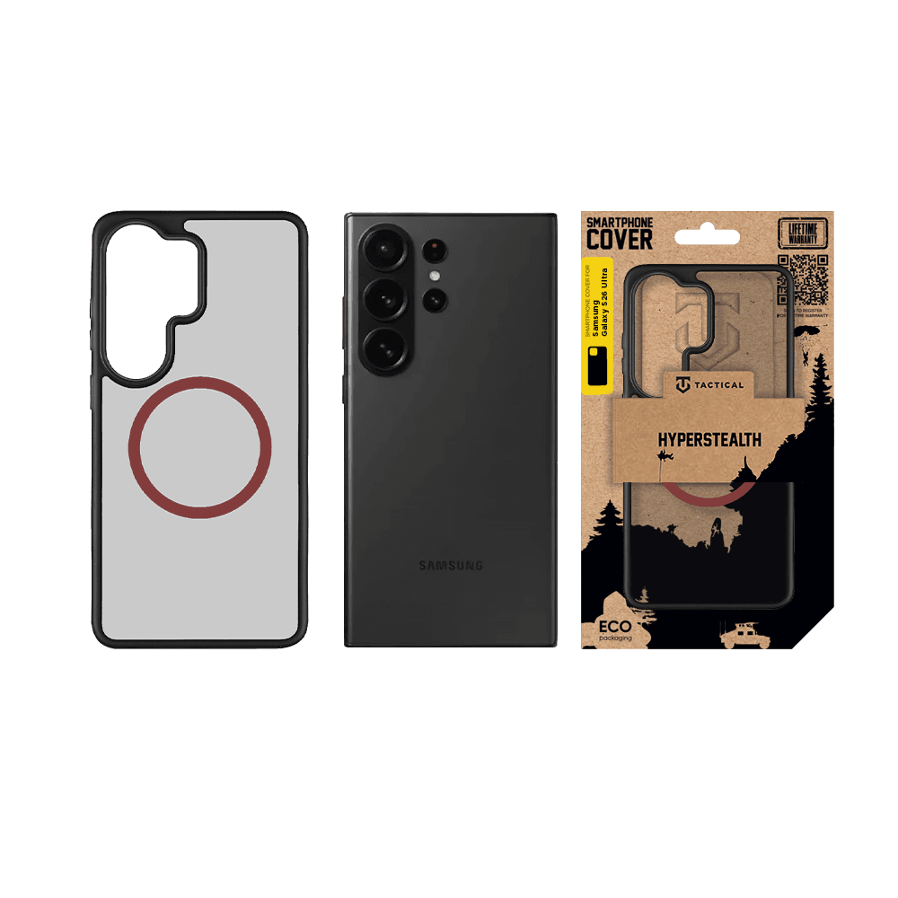 Kryt Tactical MagForce Hyperstealth 2.0 pro Samsung Galaxy S26 Ultra Black/Red - náhled 3
