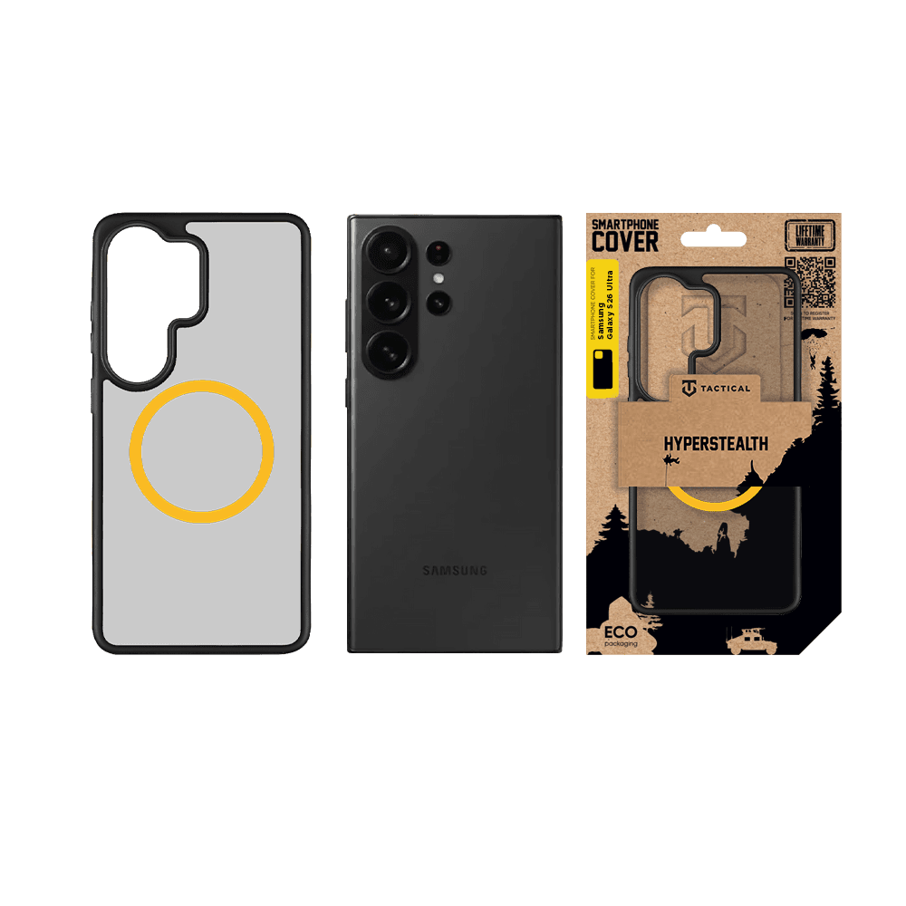 Kryt Tactical MagForce Hyperstealth 2.0 pro Samsung Galaxy S26 Ultra Black/Yellow - náhled 3