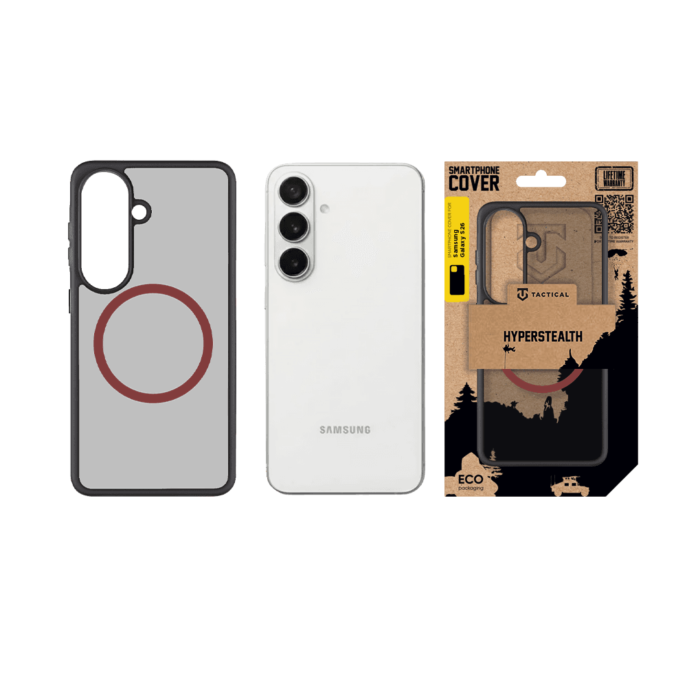 Kryt Tactical MagForce Hyperstealth 2.0 pro Samsung Galaxy S26 Black/Red - náhled 3