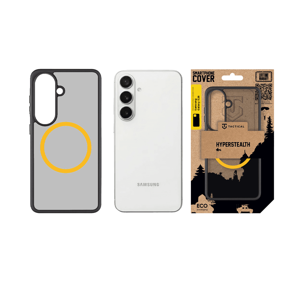 Kryt Tactical MagForce Hyperstealth 2.0 pro Samsung Galaxy S26 Black/Yellow - náhled 3