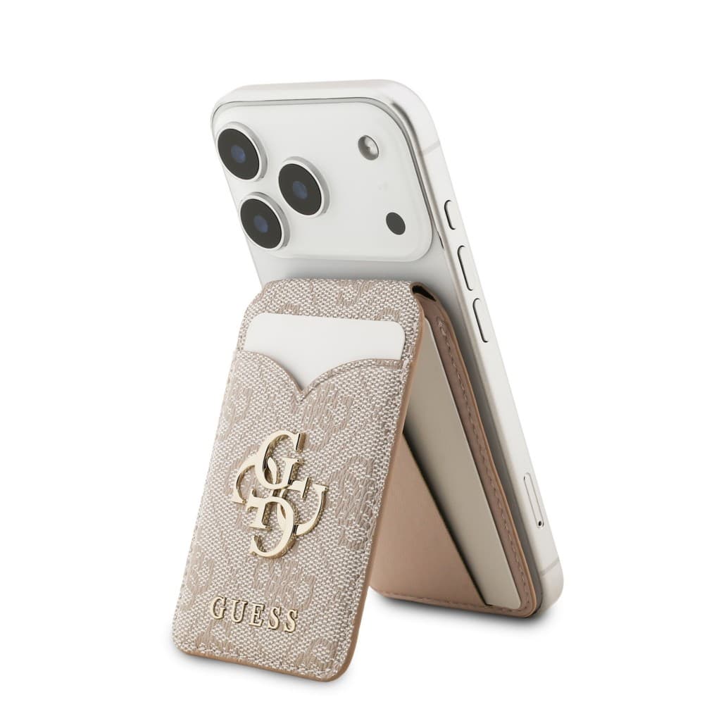Peněženka se Stojanem Guess PU 4G Mirror MagSafe Cardslot Pink - náhled 3