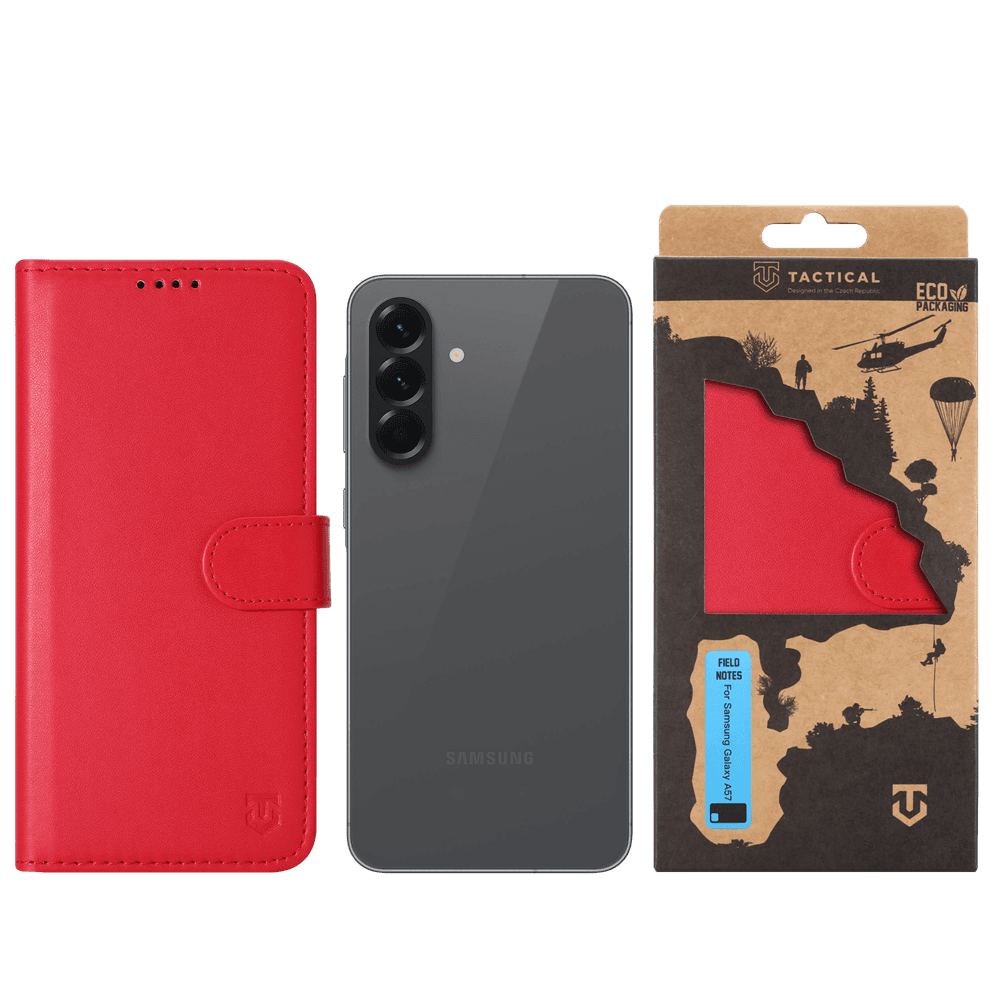Knížkové pouzdro Tactical Field Notes pro Samsung Galaxy A57 Red - náhled 3