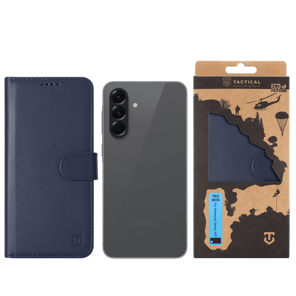 Knížkové pouzdro Tactical Field Notes pro Samsung Galaxy A57 Blue - náhled 3