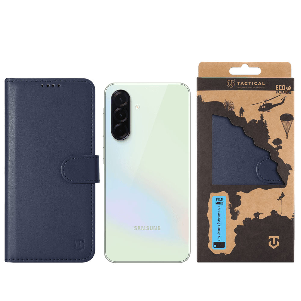 Knížkové pouzdro Tactical Field Notes pro Samsung Galaxy A37 Blue - náhled 3