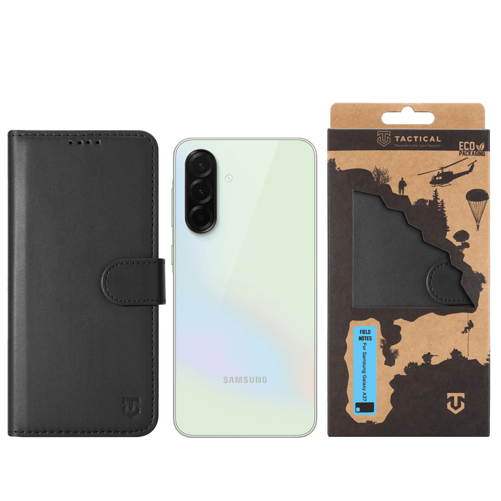 Knížkové pouzdro Tactical Field Notes pro Samsung Galaxy A37 Black - náhled 3
