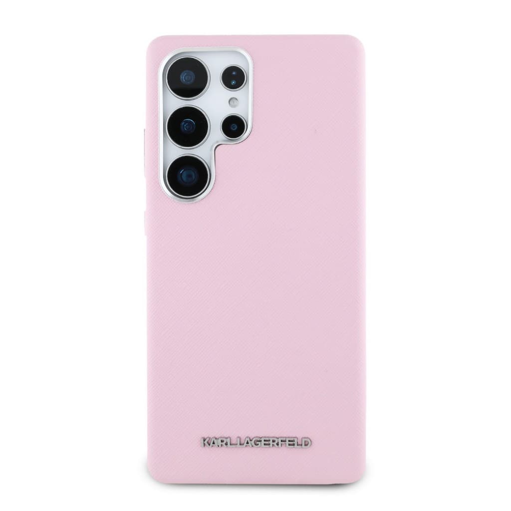 Zadní kryt Karl Lagerfeld PU Saffiano Metal Logo and Frame pro Samsung Galaxy S25 Ultra Pink - náhled 3