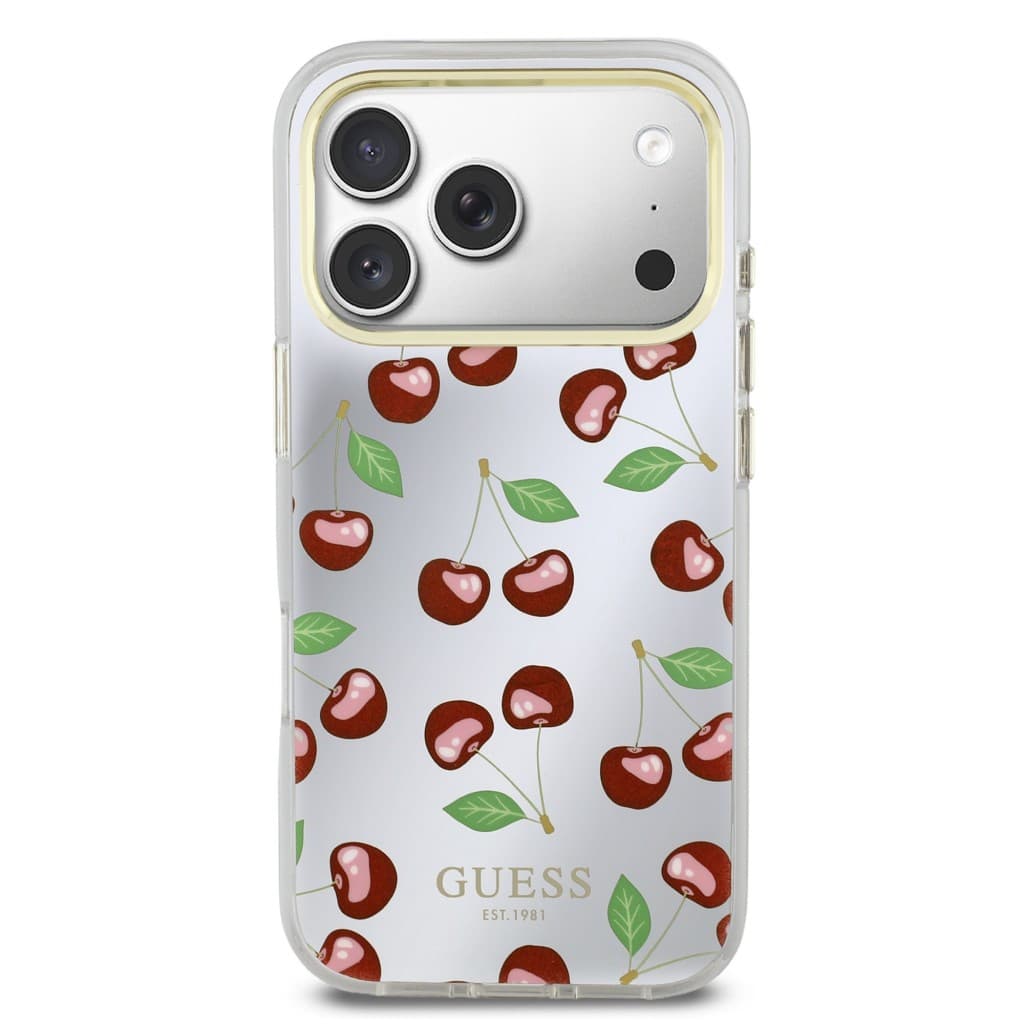 Zadní kryt Guess TPU Glitter Cherry MagSafe pro iPhone 17 Pro - náhled 3