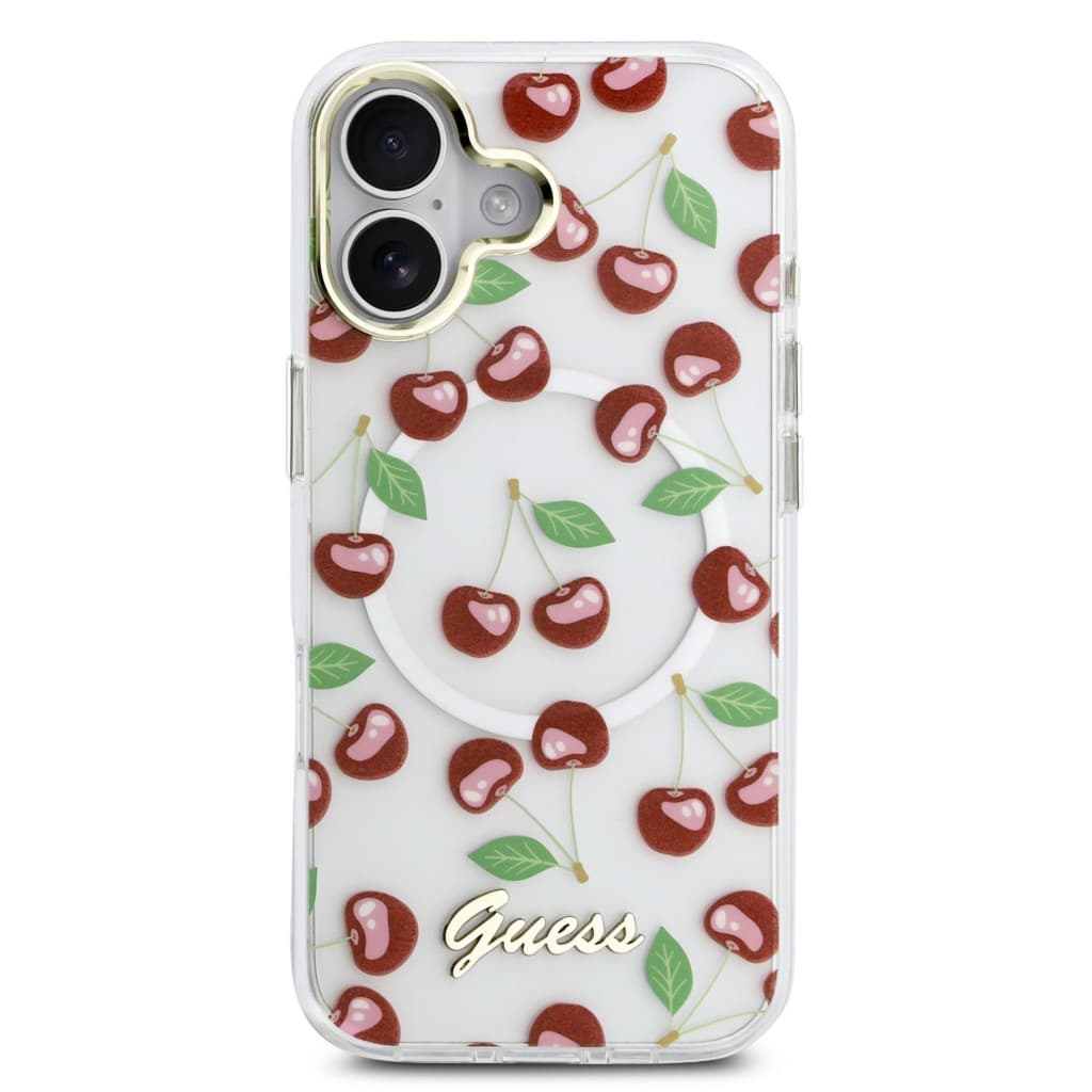 Zadní kryt Guess IML Glitter Cherry MagSafe pro iPhone 17 - náhled 3