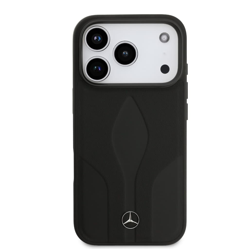 Zadní kryt Mercedes Leather The Move MagSafe pro iPhone 17 Pro Black - náhled 3