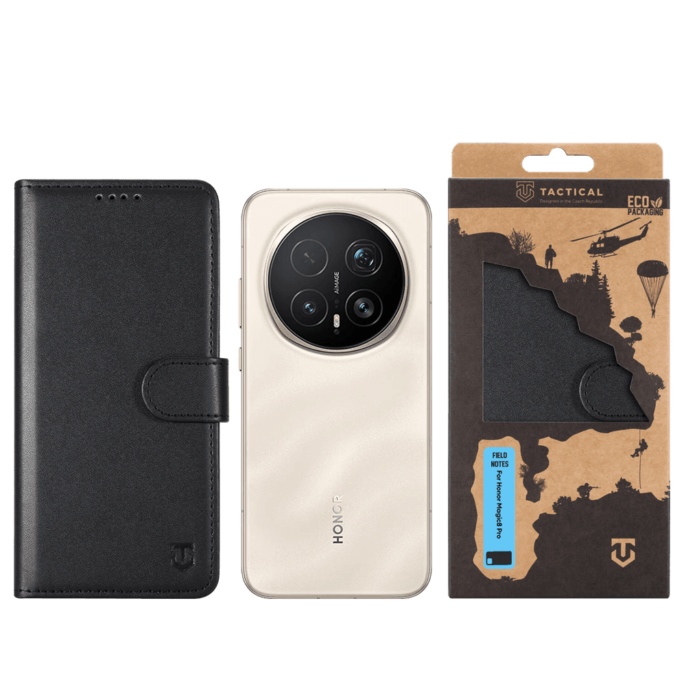 Pouzdro Tactical Field Notes pro Honor Magic8 Pro Black - náhled 3