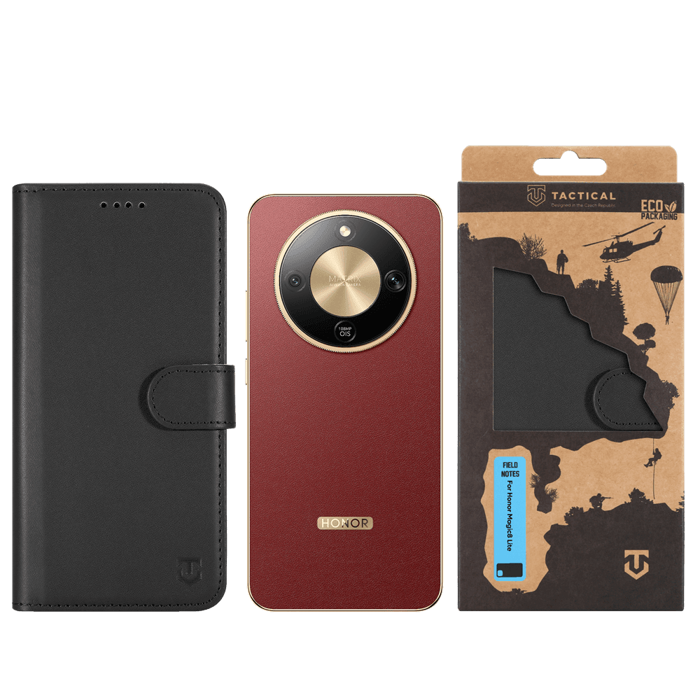 Pouzdro Tactical Field Notes pro Honor Magic8 Lite Black - náhled 3