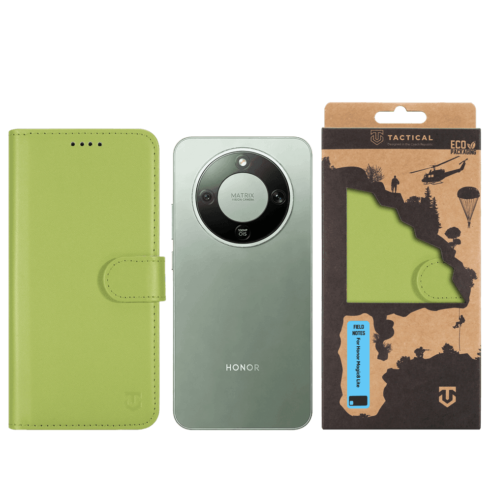 Pouzdro Tactical Field Notes pro Honor Magic8 Lite Green - náhled 3
