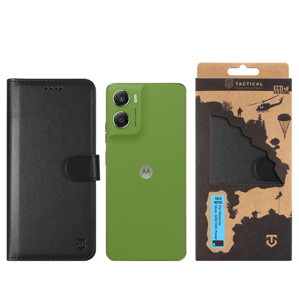 Pouzdro Tactical Field Notes pro Motorola Moto G06/G06 Power Black - náhled 3