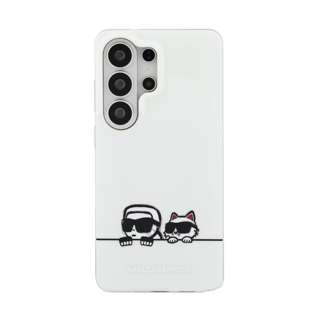 Zadní kryt Karl Lagerfeld IML K&amp;CH Peekaboo Logo Magnetic pro Samsung Galaxy S26 Ultra bílý - náhled 3