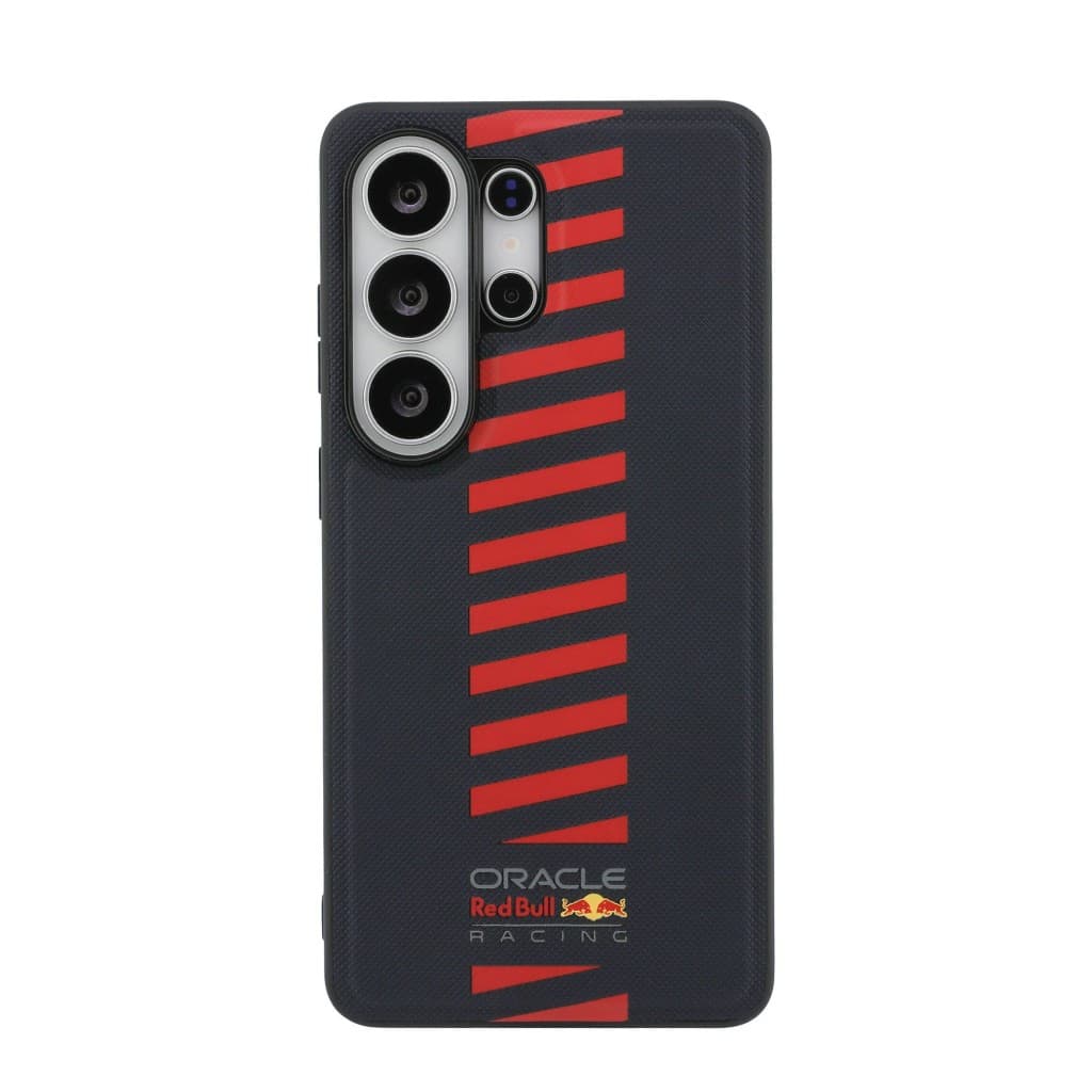 Zadní kryt Red Bull PU Leather Meshed Powerbar Magnetic pro Samsung Galaxy S26 Ultra Navy - náhled 3