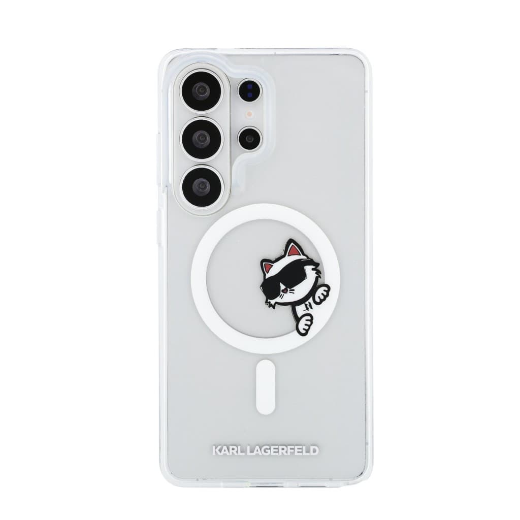 Zadní kryt Karl Lagerfeld IML Choupette Peekaboo Logo Magnetic pro Samsung Galaxy S26 Ultra průhledný - náhled 3