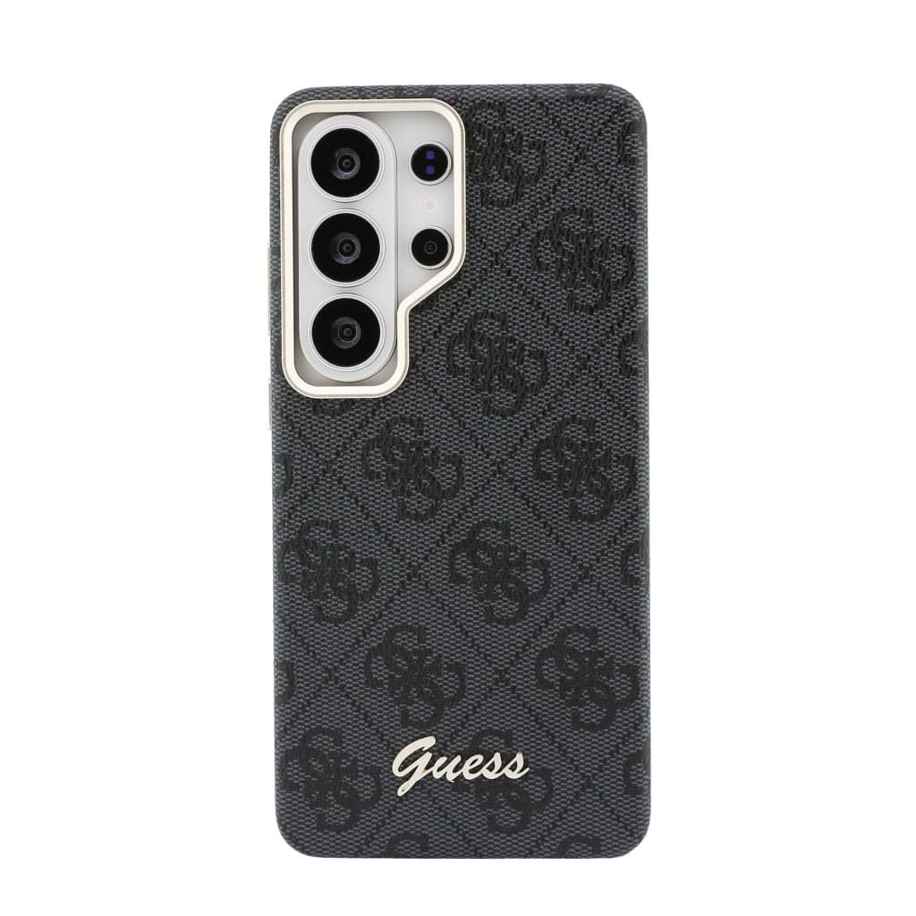 Zadní kryt Guess PU 4G Script Metal Logo Magnetic pro Samsung Galaxy S26 Ultra černý - náhled 3
