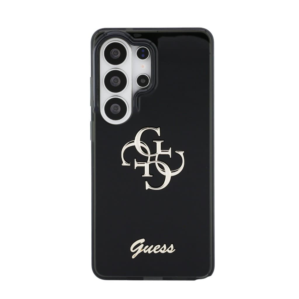 Zadní kryt Guess IML 4G Script Metal Logo pro Samsung Galaxy S26 Ultra černý - náhled 3